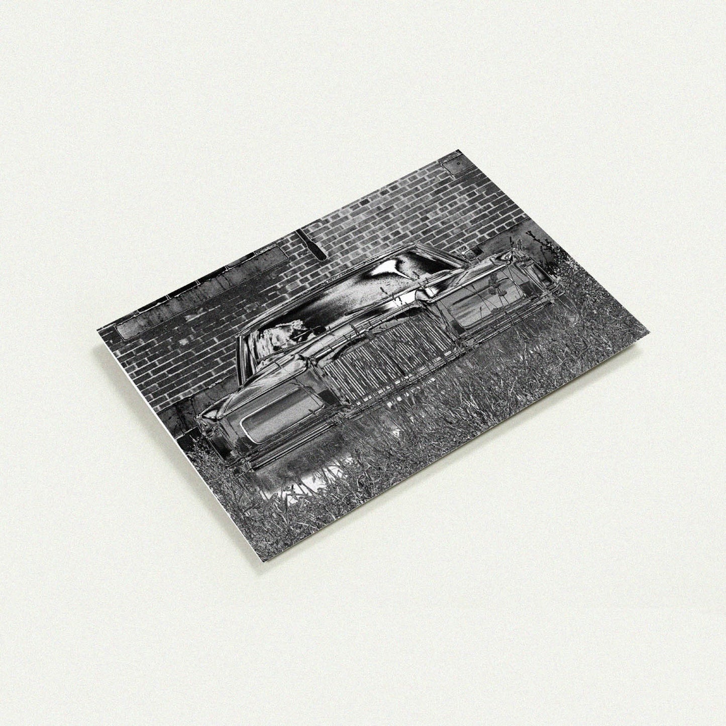 Continental Mark III B&W greeting card by Peter Tkacz