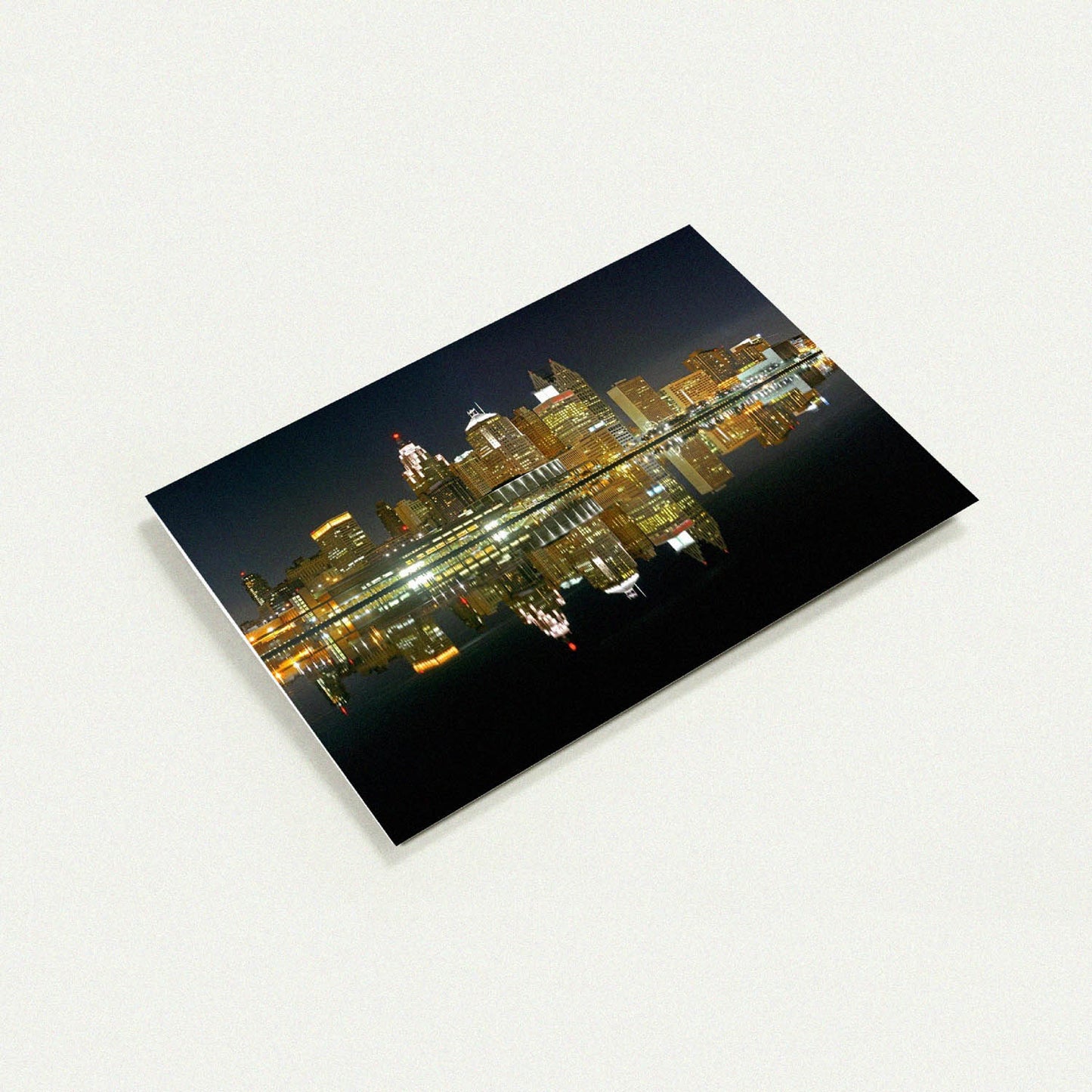 Detroit City Skyline 2005 greeting card by Peter Tkacz