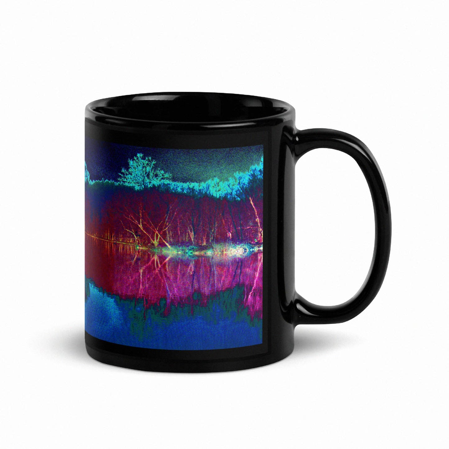 Artistic Pond Digital Artwork mug by Peter Tkacz