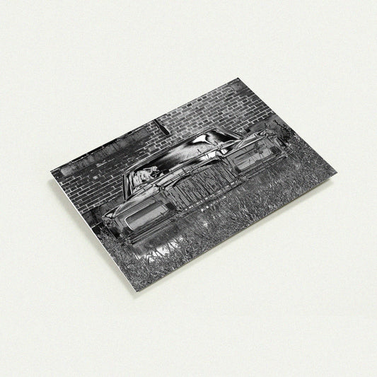 Continental Mark III B&W greeting card by Peter Tkacz