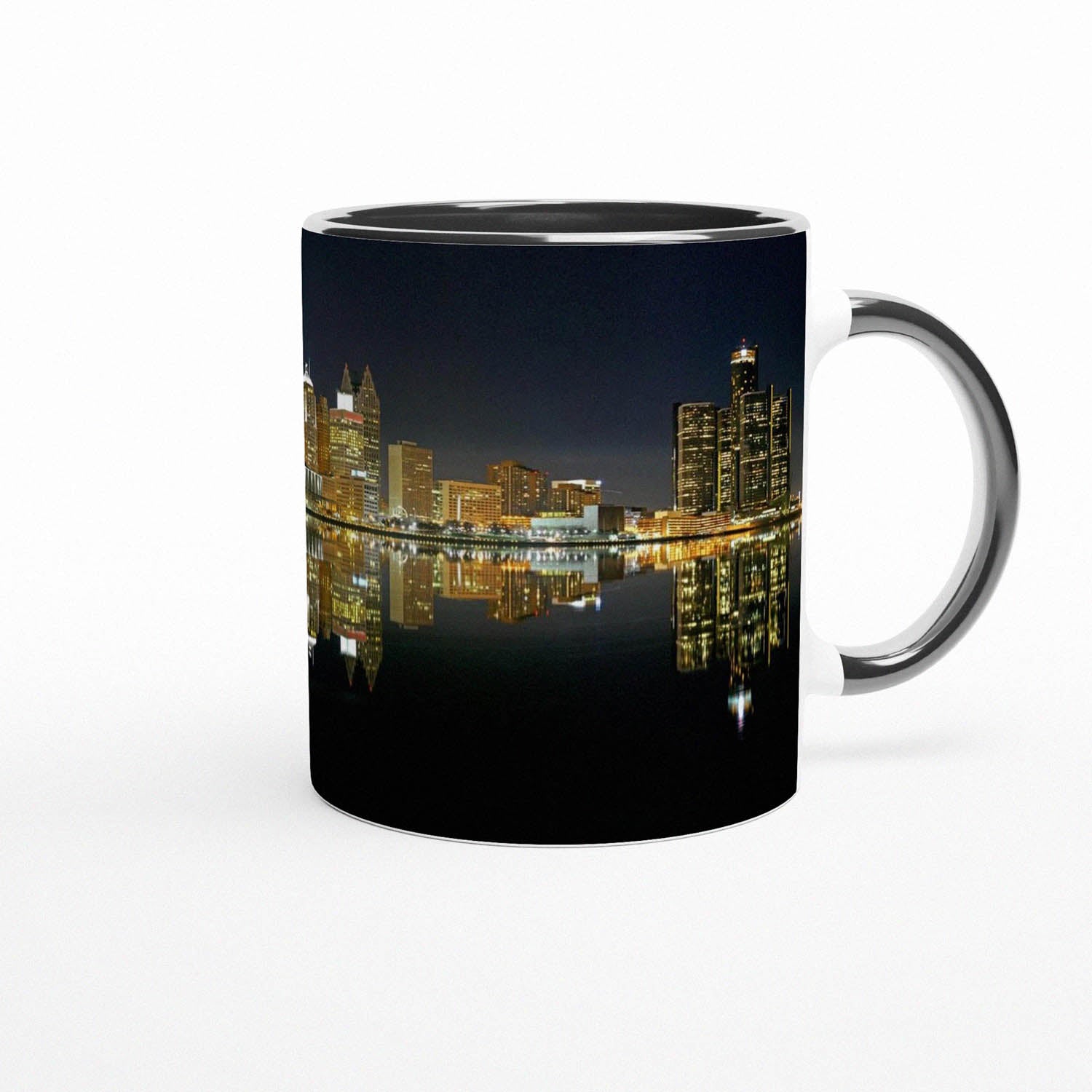 2005 Detroit City Skyline coffee mug by Peter Tkacz