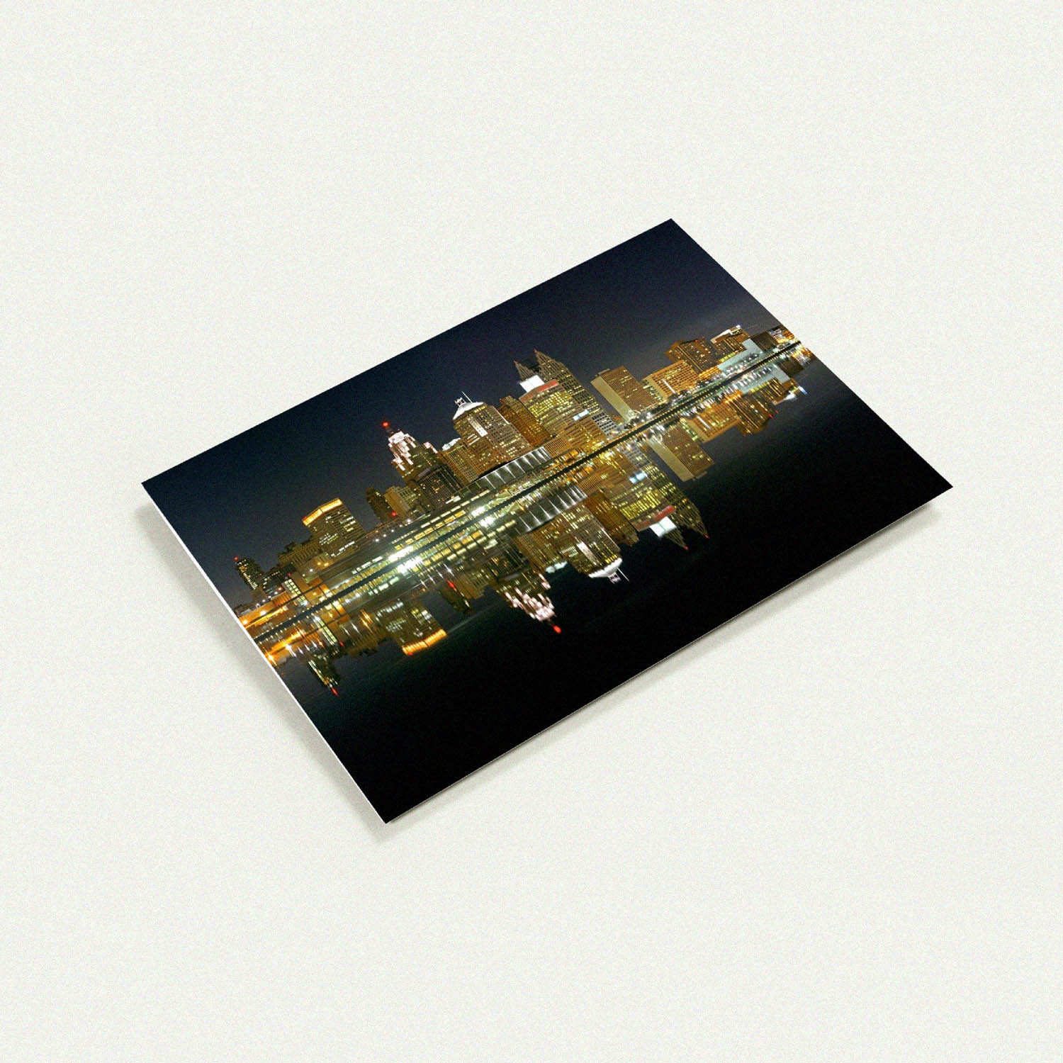 Detroit City Skyline 2005 greeting card by Peter Tkacz