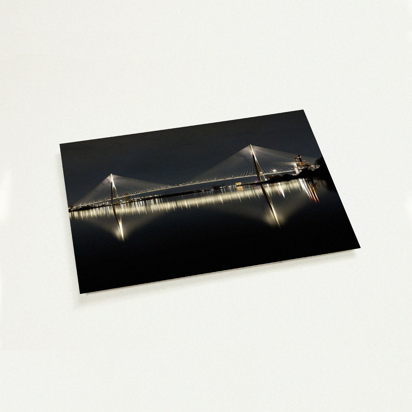 Gordie Howe International Bridge Panoramic mini art print by Peter Tkacz