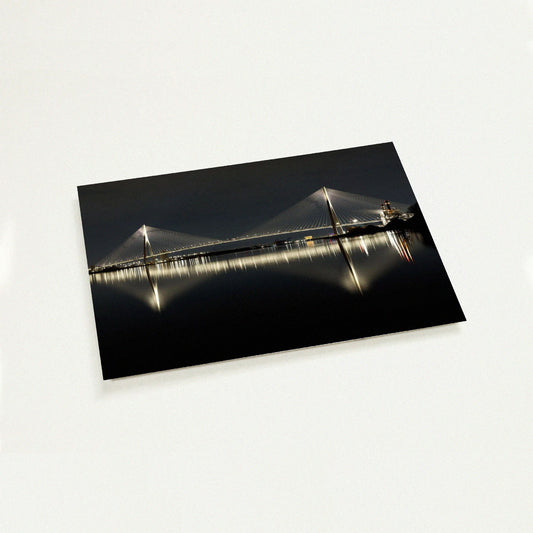 Gordie Howe International Bridge Panoramic mini art print by Peter Tkacz