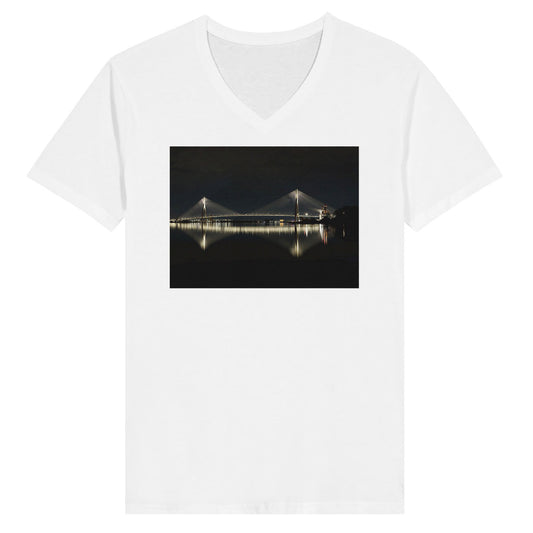 Gordie Howe International Bridge T-Shirt by Peter Tkacz